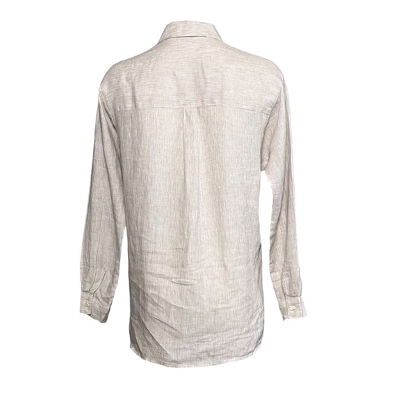J McLaughlin Fallon Tunic Top Small Linen Popover Relaxed Breathable Minimalist - Picture 4 of 9